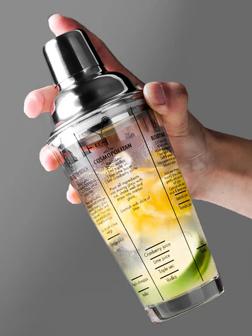 Shaker à cocktail de 400 ml en verre