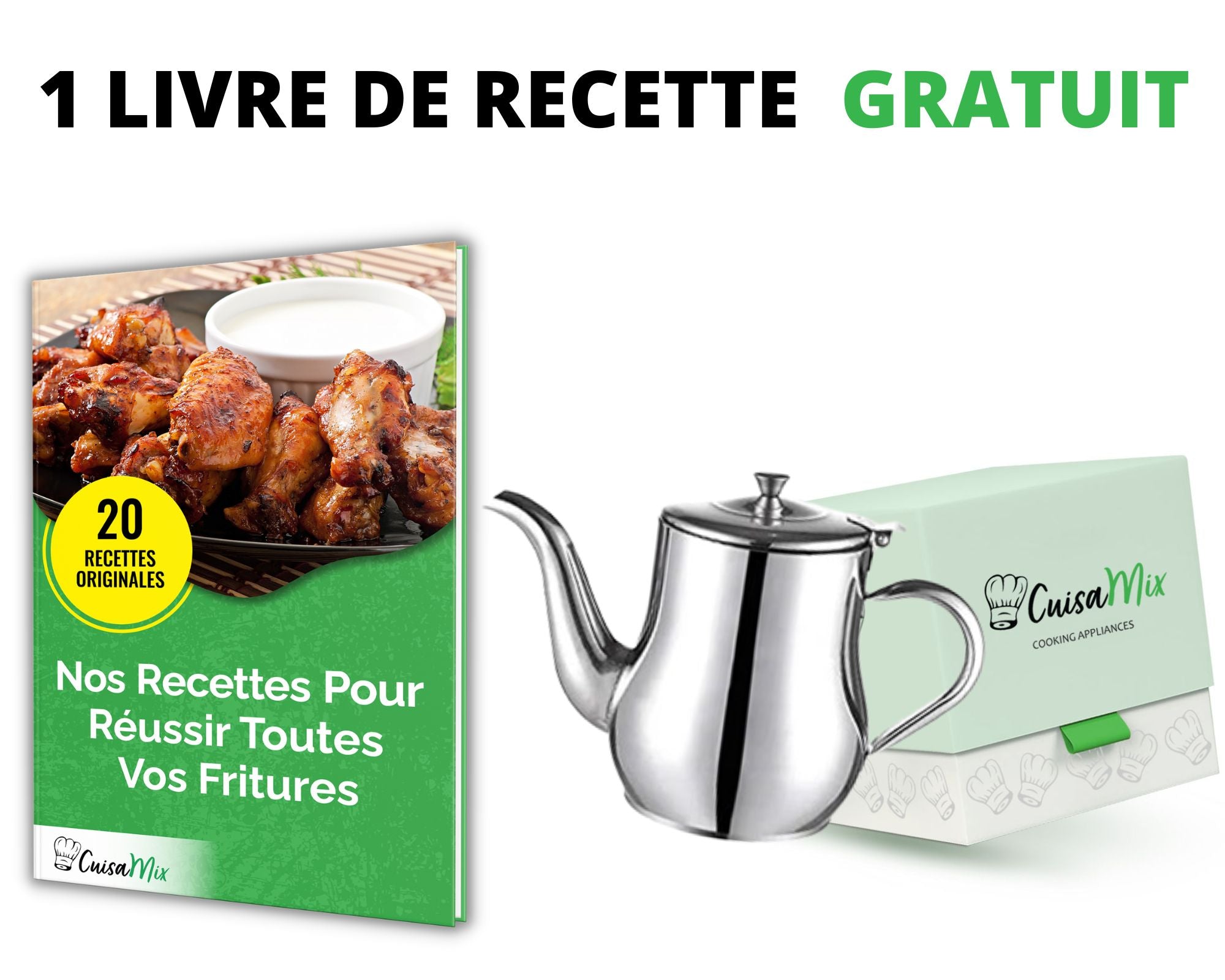 Huilix - Pot de Filtre à Huile (+ 1 Livre OFFERT)