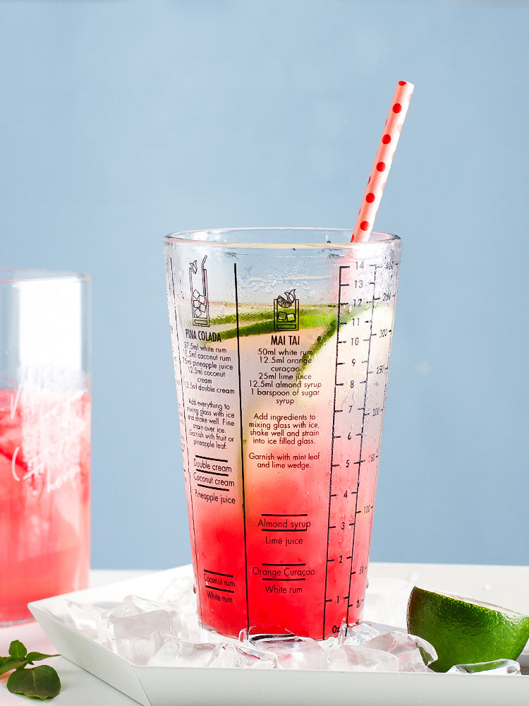 Shaker à cocktail de 400 ml en verre