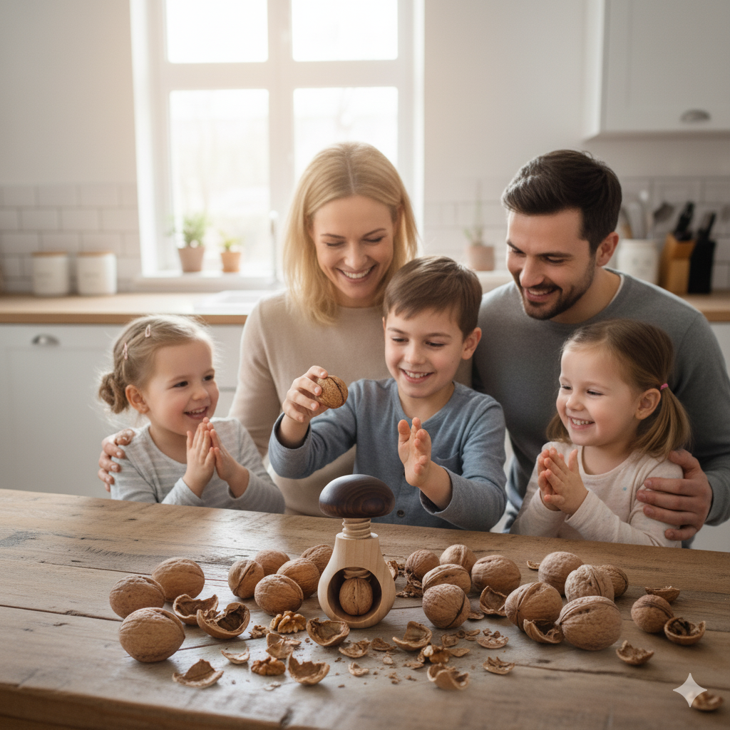 Noisix - Casse-Noix Champignon en Bois