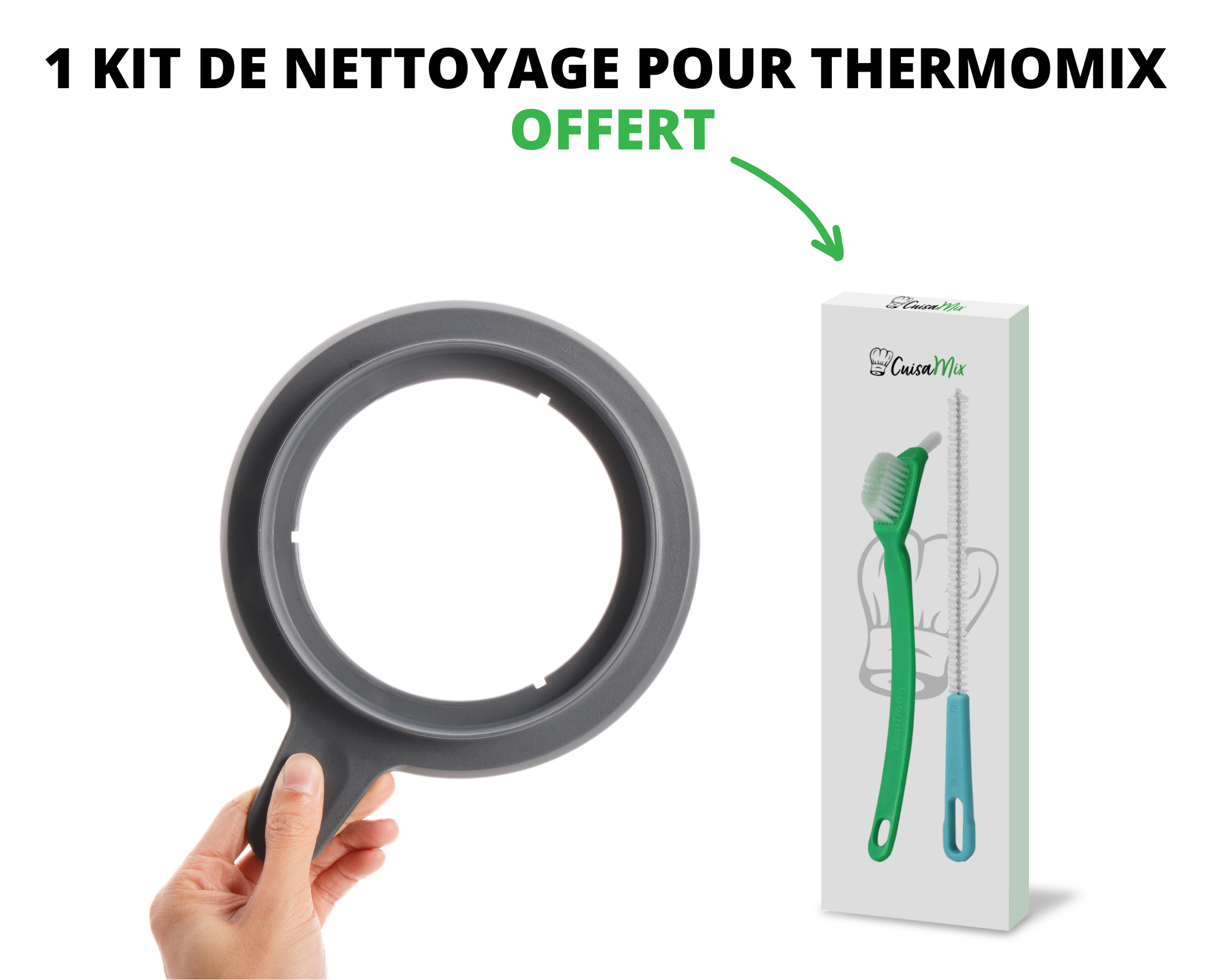 Courix - Couvercle avec Large Ouverture pour Thermomix