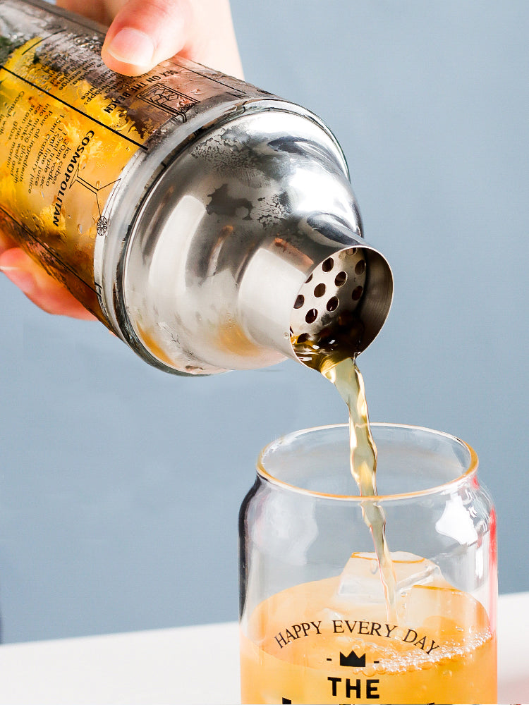 Shaker à cocktail de 400 ml en verre