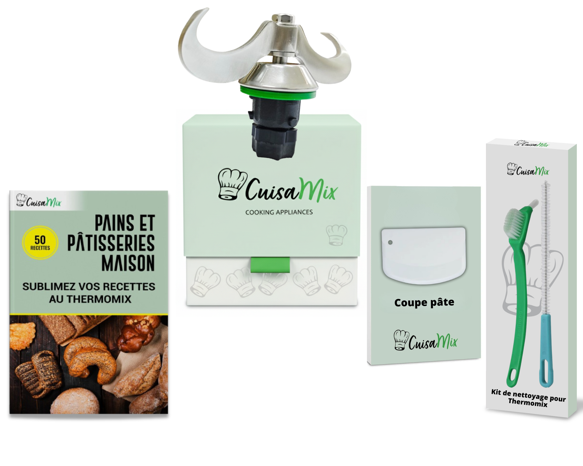 Patix - Couteau à Pâte pour Thermomix (PACK EXCLUSIF)