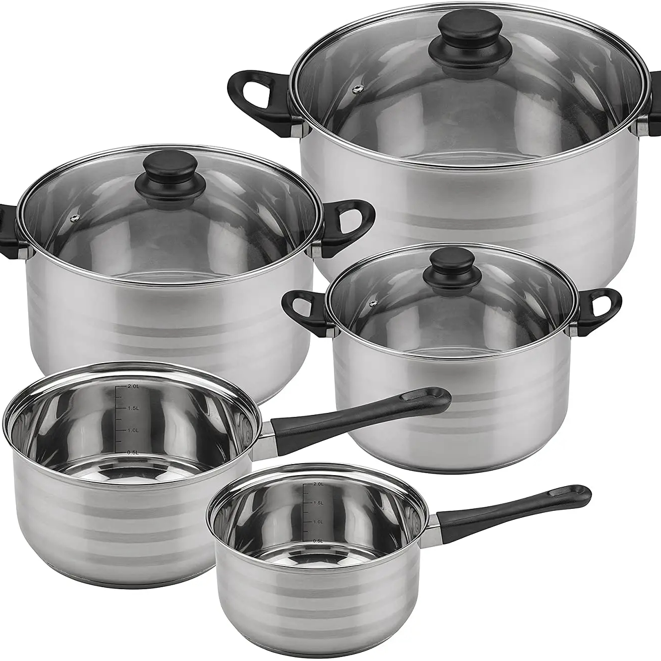 Batterie De Cuisine Inox De 5 Casseroles Avec Poign es batterie-de-cuisine-inox-de-5-casseroles-avec-poign-es