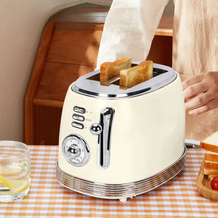 Grille Pain Electrique Élégant et Design Blanc