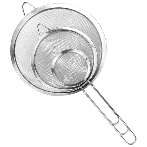 Lot de 3 Chinois Cuisine en Acier Inoxydable