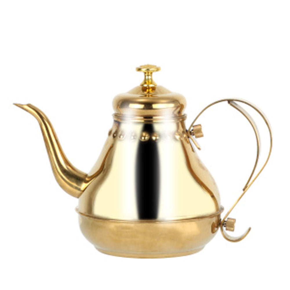 BOUILLOIRE ELECTRIQUE,1.2L gold--Théière en acier inoxydable avec réseau de filtres, théière BOUILLOIRE ELECTRIQUE,1.2L gold--Théière en acier inoxydable avec réseau de filtres, théière