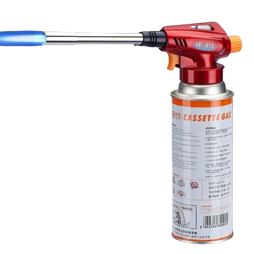 Chalumeau De Cuisine Inversible En Acier Inoxydable – Puissant, Portable, Idéal Pour Camping, Barbecue Et Petits Travaux