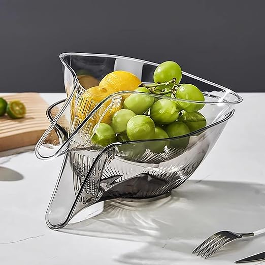 Lot 3 Passoires Inox 18/8 - 5L, 4L, 3L, Avec Poignées Et Base Repos, Pour égouttage Et Cuisson Vapeur