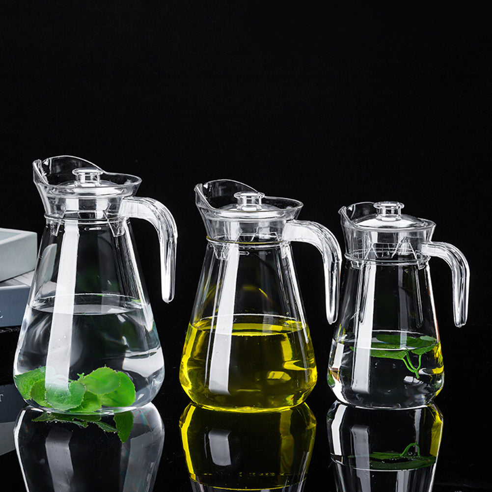 Carafe d'eau en acrylique avec couvercle