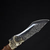 Couteau viking fait à la main en acier avec manche en bois de rose