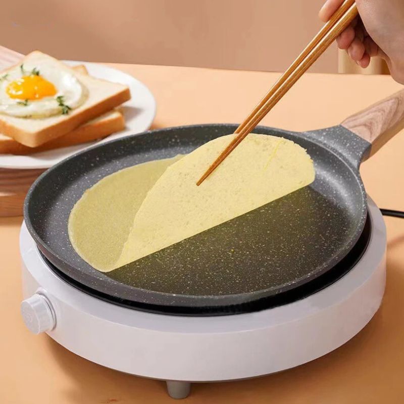 Poêle a Crepe Solide et Durable en Aluminium