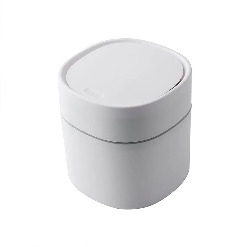 Poubelle De Table APS - 0,9 Litre, Blanc, En Polypropylène - Idéale Pour Restaurant, Maison Ou Bureau
