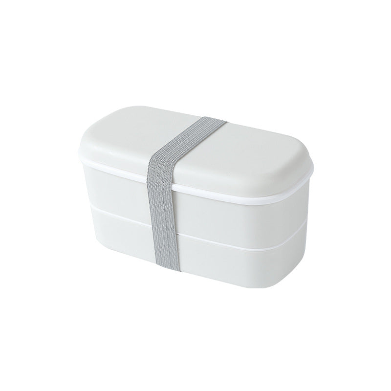 Lunch box étanche en plastique à double compartiment