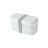 Lunch box étanche en plastique à double compartiment