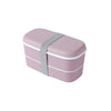 Lunch box étanche en plastique à double compartiment