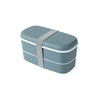 Lunch box étanche en plastique à double compartiment